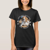 Best Dog Mum Ever Paw Prints Custom Cute Pet Photo T-Shirt (Front)