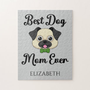 Best Dog Mum Ever Personalise Jigsaw Puzzle