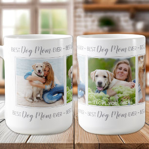 Best Dog Mum Ever Personalised 3 Pet Photo Coffee Mug