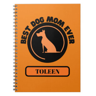 Best Dog Mum Ever Personalised Notebook