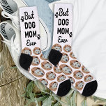 Best Dog Mum Ever Personalised Pattern Pet Photo Socks<br><div class="desc">Delight the Dog Lover in Your Life Introducing our charming Dog Photo Socks, the perfect gift for the ultimate dog mum! These socks are designed with the dog lover in mind, featuring an adorable all-over pattern that includes your cherished pup's picture and playful paw prints. Features Personalised Design: Transform your...</div>