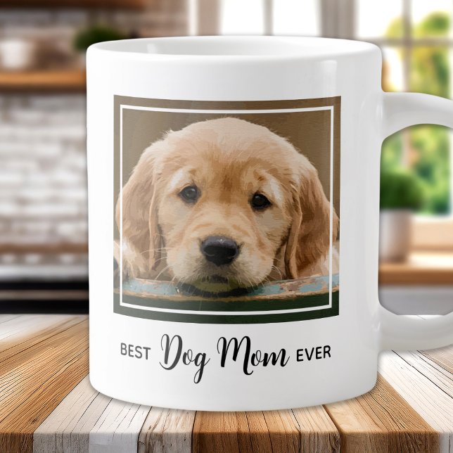 Best Dog Mum Ever Pet Photo Large Coffee Mug (Creator Uploaded)