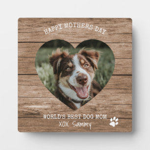 Best Dog Mum Ever Photo Mothers Day Plaque
