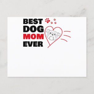 Best dog mum ever postcard
