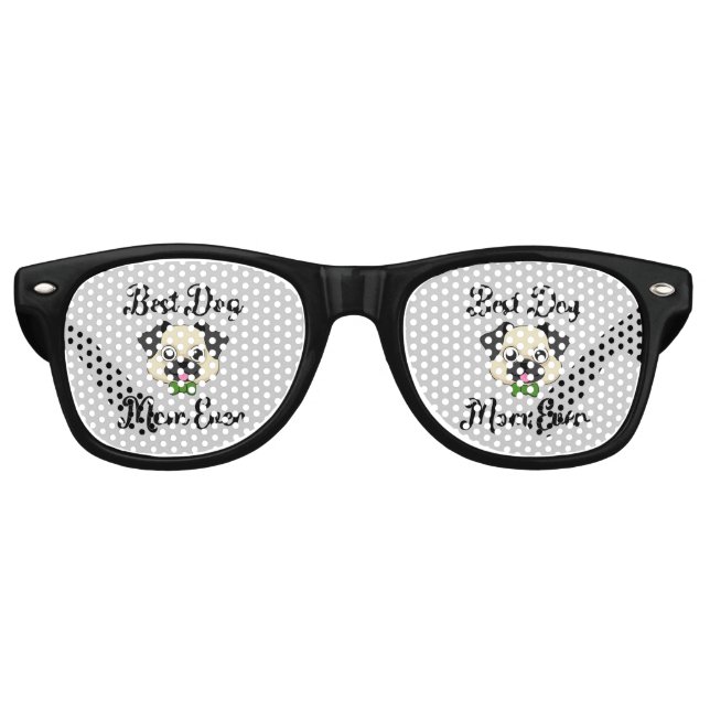 Best Dog Mum Ever Retro Sunglasses (Front)