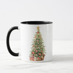 Best Dog Mum Ever Watercolor Christmas Dachshund Mug