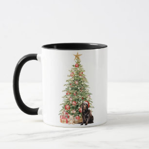 Best Dog Mum Ever Watercolor Christmas Labrador Mug