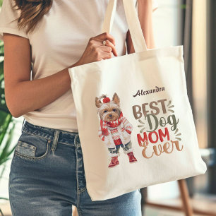 Best Dog Mum Ever Yorkie Custom Tote Bag
