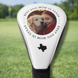 Best Dog Mum in Texas Personalised Photo Golf Head Cover
