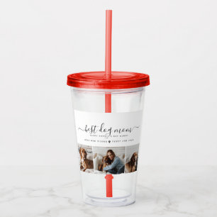 Best Dog Mum: Personalised Dog Photo Mother's Day Acrylic Tumbler