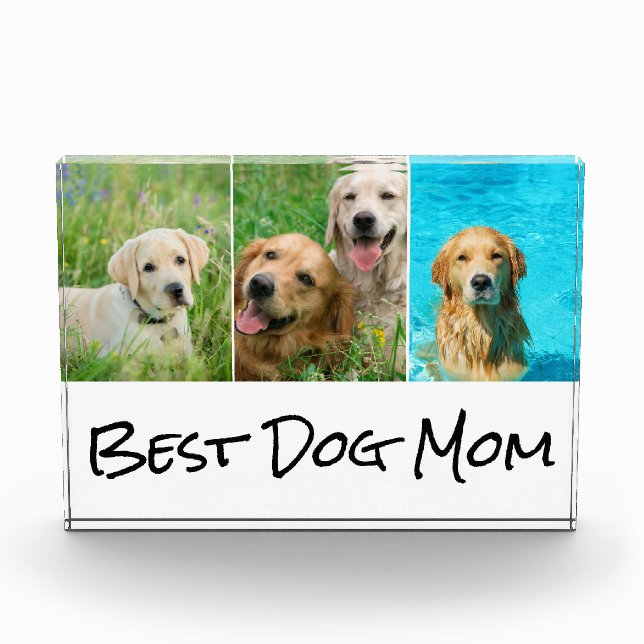Best Dog Mum Photo Block (Front)