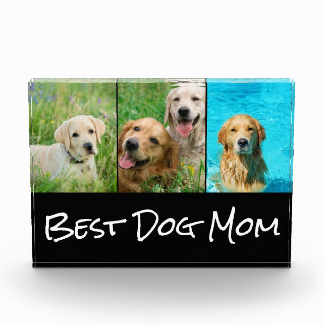 Best Dog Mum Photo Block (Front)