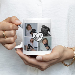 Best Dog Mum   Photo Collage Coffee Mug