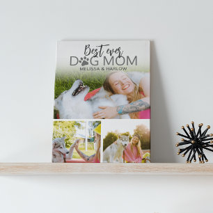 Best Dog Mum Photo Collage Plaque