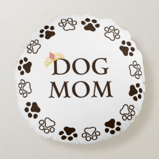 Best Dog Mum Round Pillow