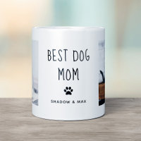 Best Dog Mum | Two Photo Handwritten Text