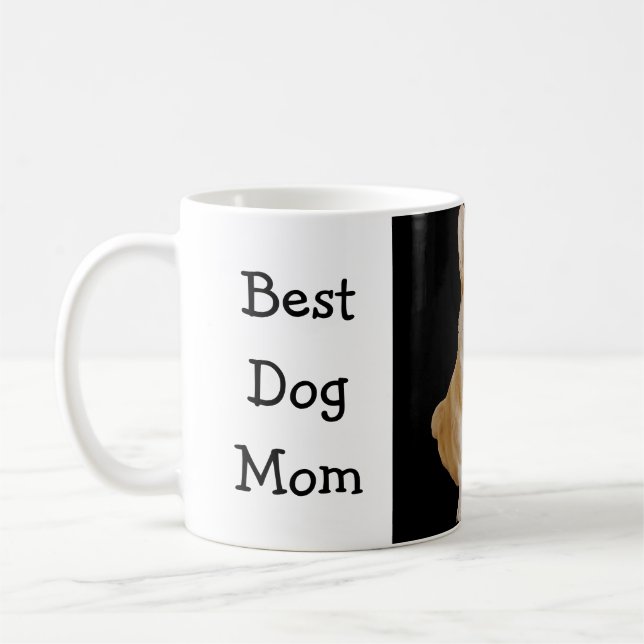 Best Dog Mum Your Pet Image Photo Picture Modern  Coffee Mug (Left)