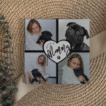 Best Dog Mummy | Photo Collage<br><div class="desc">This gorgeous photo collage dog mum card,  is perfect for mothers day and birthdays. The card features 4 of your favourite photos,  a heart and the template text 'BEST DOG MOMMY'. All font styles and colours can be changed by clicking on the customise further link after personalising.</div>