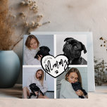 Best Dog Mummy | Photo Collage<br><div class="desc">This gorgeous photo collage dog mum card,  is perfect for mothers day and birthdays. The card features 4 of your favourite photos,  a heart and the template text 'BEST DOG MOMMY'. All font styles and colours can be changed by clicking on the customise further link after personalising.</div>