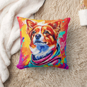 Best Dog Pet Paint Art Cushion