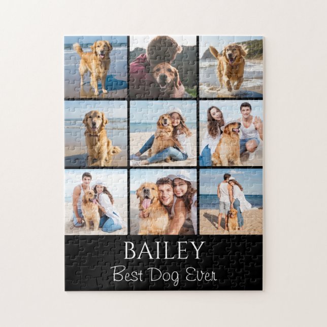 Best Dog Photo Collage Personalised  Jigsaw Puzzle (Vertical)