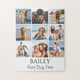 Best Dog Photo Collage Personalised  Jigsaw Puzzle
