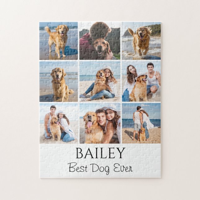 Best Dog Photo Collage Personalised  Jigsaw Puzzle (Vertical)