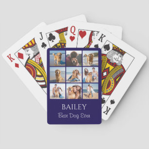Best Dog Photo Collage  Playing Cards