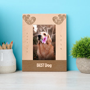 BEST Dog Wedding Etched Frames