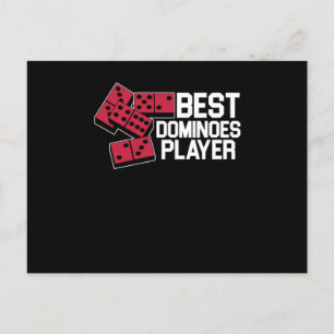 Best Dominoes Player Tiles Puzzler Game Gift Postcard