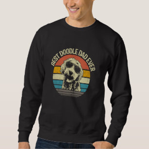 Best Doodle Dad Ever Funny Goldendoodle Dad Vintag Sweatshirt