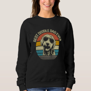 Best Doodle Dad Ever Funny Goldendoodle Dad Vintag Sweatshirt