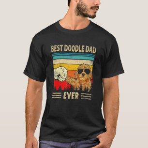 Best Doodle Dad Ever Goldendoodle Dog Dad Father' T-Shirt