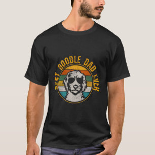 Best Doodle Dad Ever - Vintage Dog Golden Doodle G T-Shirt