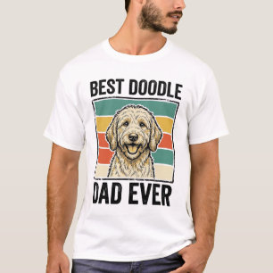 Best Doodle Dad Ever Vintage Dog Shirt Design_1