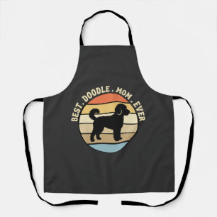 Best Doodle Mum Ever Retro Dog Apron