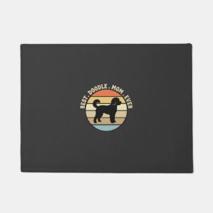 Best Doodle Mum Ever Retro Dog Doormat