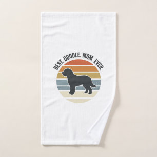 Best Doodle Mum Ever Vintage Dog Mum Design_1 Hand Towel