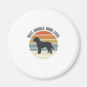Best Doodle Mum Ever Vintage Dog Mum Design_1 Magnet