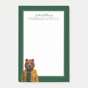 Best Dressed Bear Add Your Name Post-it Notes