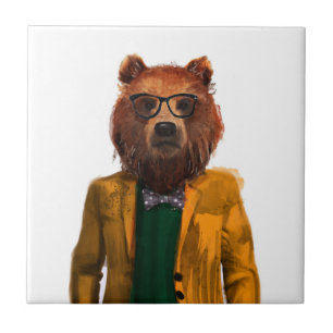 Best Dressed Bear Ceramic Tile
