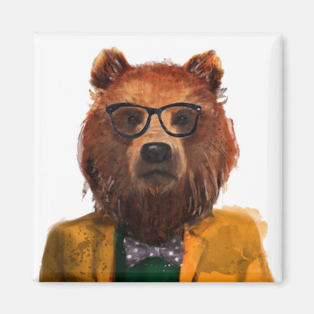 Best Dressed Bear Magnet (Front)