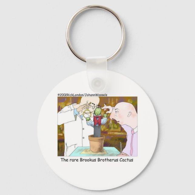 Best-Dressed Cactus Funny Gifts & Collectibles Key Ring (Front)