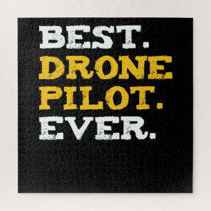 Best Drone Pilot Ever Funny Commercial Quadcopter Jigsaw Puzzle
