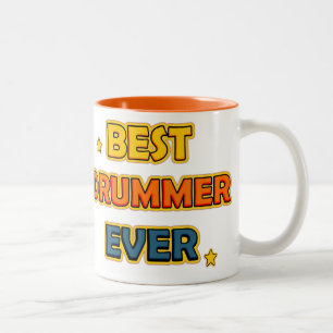 Best Drummer ever Two-Tone Coffee Mug