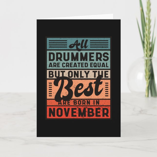 Best drummers november card (Front)