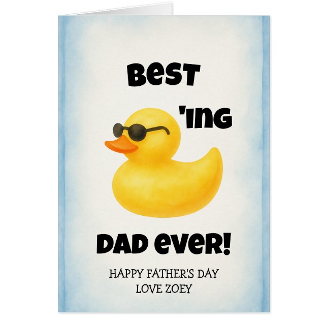 Best Ducking Dad Ever | Father's Day Card (Front)