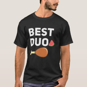 Best Duo Funny Fried Chicken Watermelon T Shirt