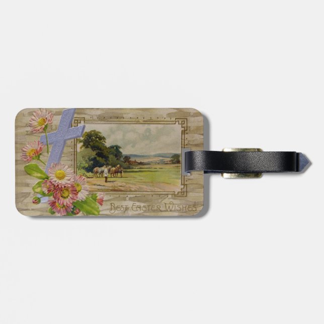 Best Easter Wishes Luggage Tag (Back Horizontal)