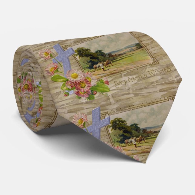 Best Easter Wishes Tie (Rolled)